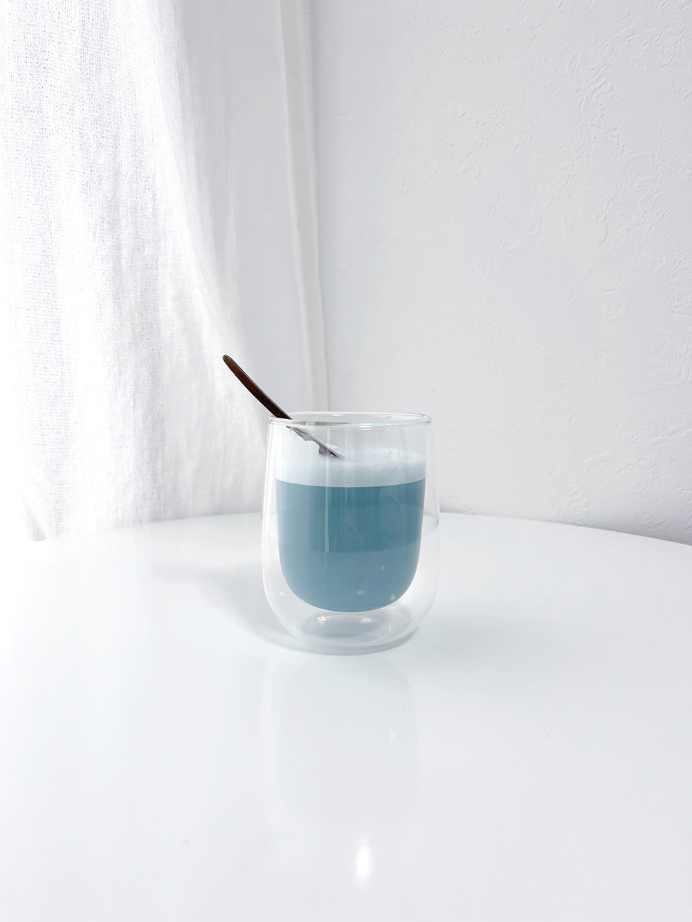 Blue latte recipe example