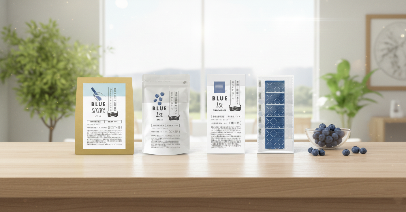 Public release image showing Blue Smart and Blue First product packages