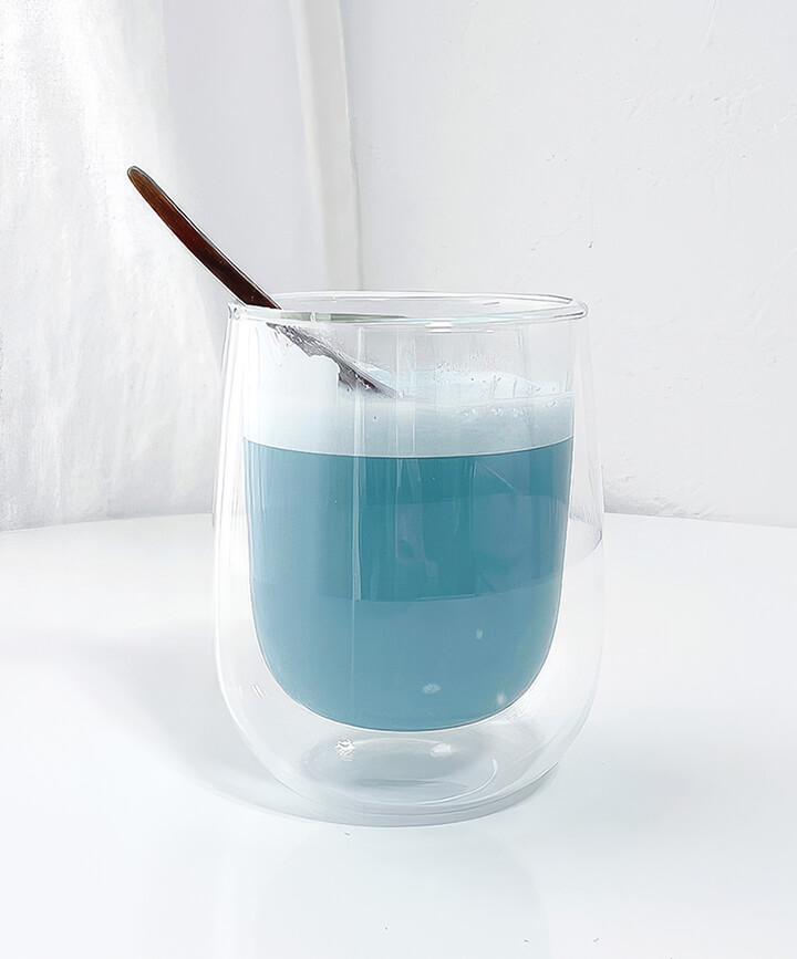 Blue latte