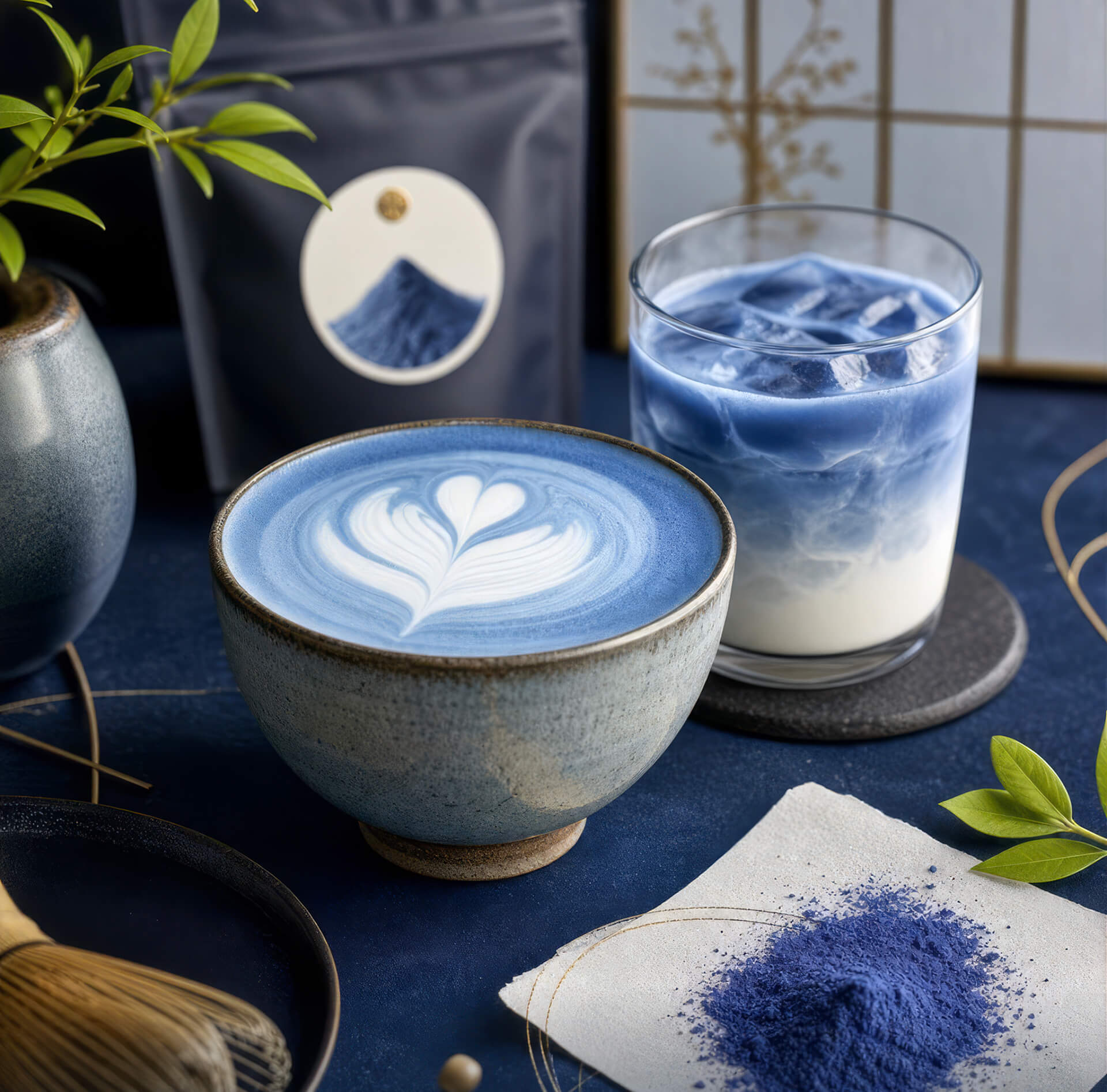 Blue Matcha Blue Latte