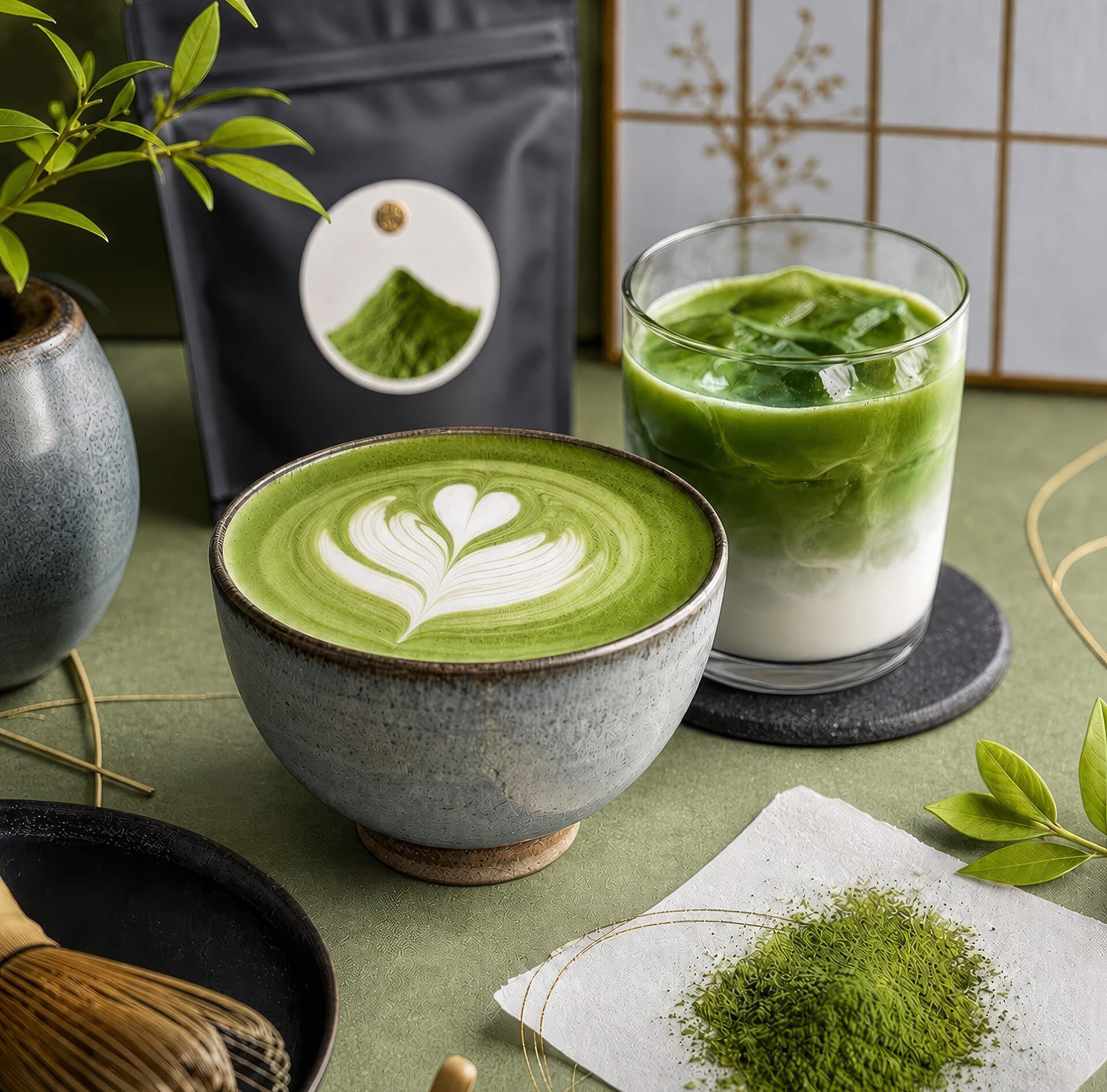 Green Matcha Green Latte